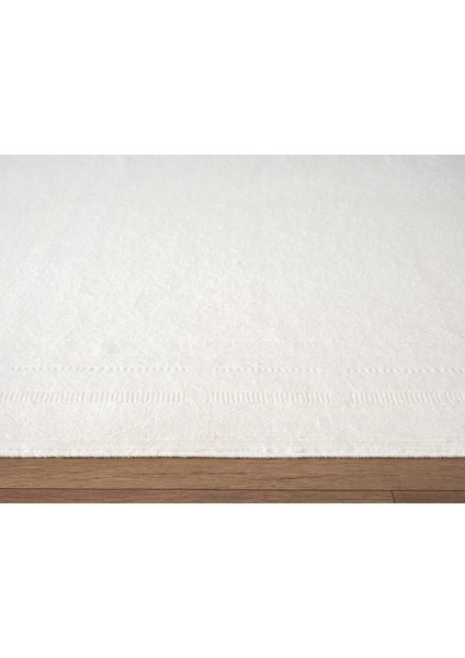 Fresco FC004W Beyaz Çerçeveli Halı Modern Desen 100 Tarak Viskon Parlak Yumuşak Ipek Serisi modelleri