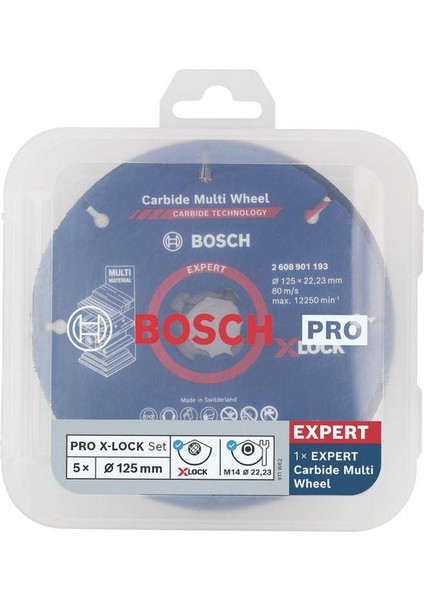 Pro 125 mm X-Lock Kesme ve Flap Zımpara Set, 5li fiyatları