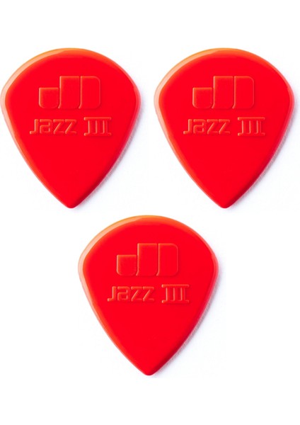 47R3N Gitar Penası 3 Adet Nylon Jazz Iıı Red Pena