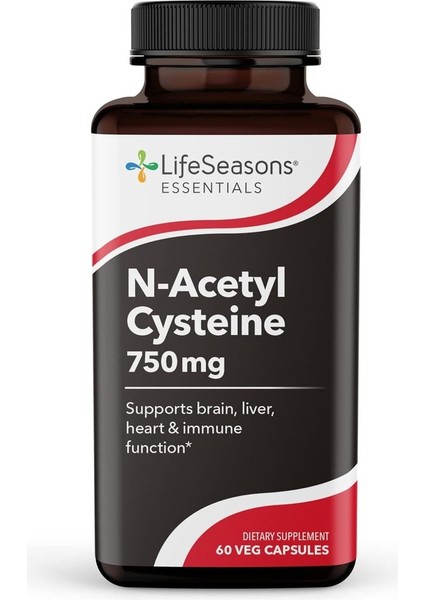 , N-Acetyl Cysteine 750 mg 60 Veg Kapsül