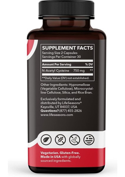 , N-Acetyl Cysteine 750 mg 60 Veg Kapsül fiyatları