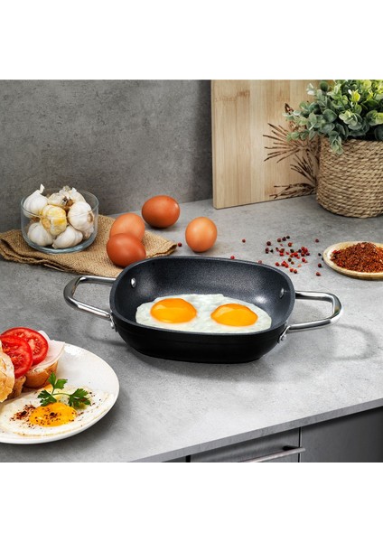 20CM Siyah Granit Sahan, Dayanıklı ve Şık Mutfak Gereciği