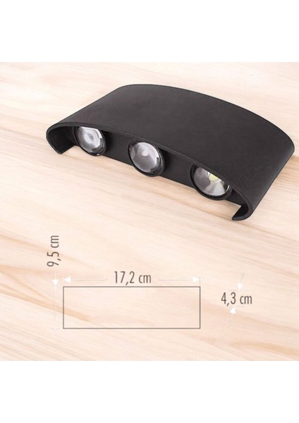 10W LED Aplik Günışığı 3000K IP65 Siyah, Enerji Tasarruflu ve Şık Tasarım modelleri