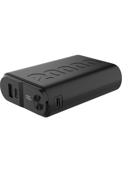 Powerbank Pd 20W 2usb-C 1usb-A 20.000 Mah, Ultra Kompakt ve Hafif Tasarım,led Ekran, Renk : Siyah
