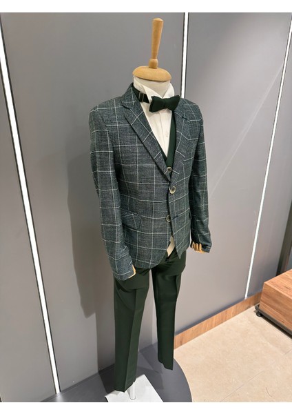 Erkek Çocuk Ekoseli Takım 2572-29