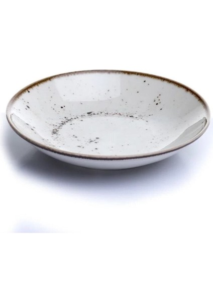 Bej 6 Kişilik 6 Çift Çukur Tabak Takımı, Şık ve Kullanışlı Set