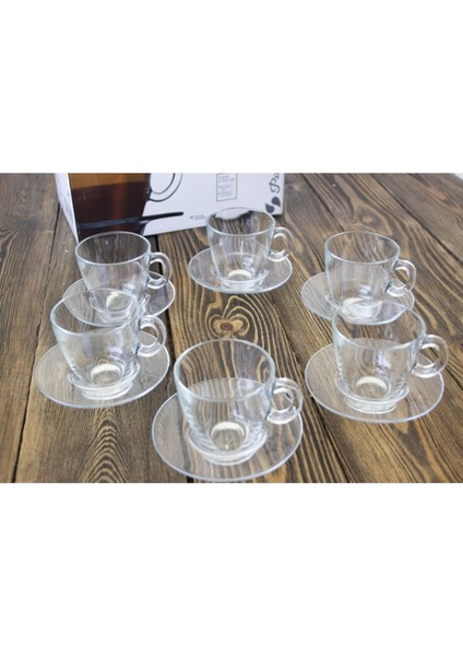 Turuncu 6'lı Çay Fincanı Takımı, Şık ve Modern Tasarım fiyatları