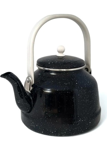 Siyah Emaye Çaydanlık 3.5 Litre Dekoratif ve Kullanışlı Dalmaçyalı Model fiyatları