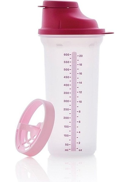 Pembe 600 ml Çırpıcı Karıştırıcı Shaker, Pratik ve Şık Mutfak Gereci