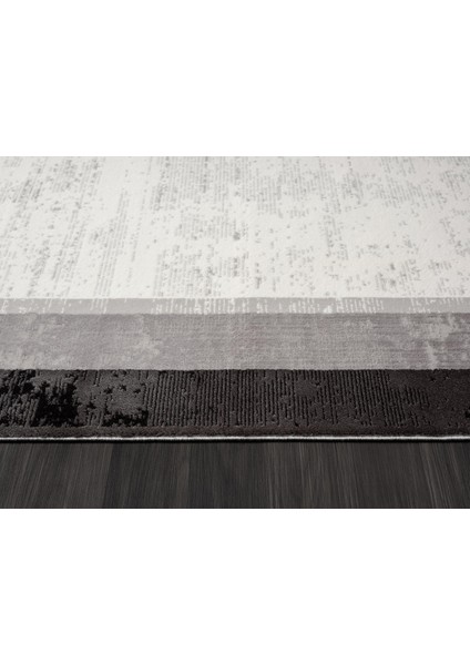Dark DK002G Gri Halı Antrasit Kenar Çerçeveli Akrilik Tozuaz Modern Salon Halısı Yatak Odası fırsatları
