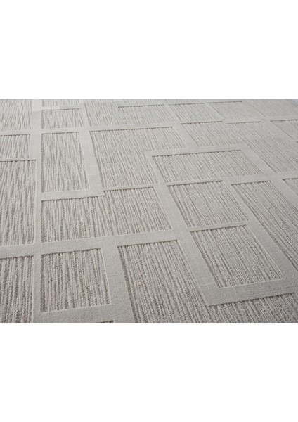Sümer SM015G Gri Rengi Halı Çizgi Desenli Dekoratif Modern Antialerjik Salon Mutfak Halısı fırsatları