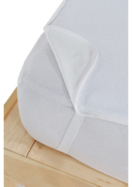 70X120 cm Bebe Alezi Micro Kumaş, Köşe Lastikli, Sıvı Geçirmez, Beyaz