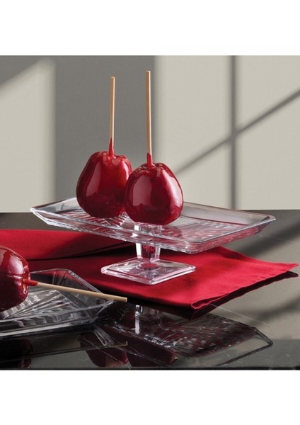 Kırmızı Madlen Crystallin 3'lü Servis Tabakları Seti, Şıklık ve Kaliteyi Bir Arada Sunar. fiyatları