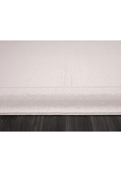 Truva TV012A Bej Halı Kenar Çerçeveli Kalın Akrilik Tozuaz Modern Salon Halısı Yatak Odası Koridor indirimleri