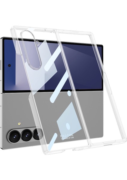 Samsung Galaxy Z Fold 7 Kılıf Renkli Kenarlı Full Camlı Kıpta Kapak
