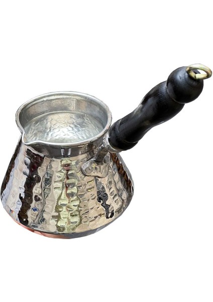Şık Gümüş Kaplama Tombik Cezve, Kaliteli ve Dayanıklı Tasarım fiyatları