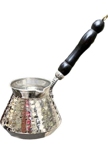 Şık Gümüş Kaplama Tombik Cezve, Kaliteli ve Dayanıklı Tasarım modelleri