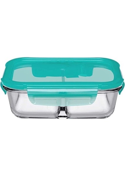 Iki Adet 600 cc Vakumlu Kapaklı 2 Bölmeli Saklama Kabı, Yeşil Renk fiyatları
