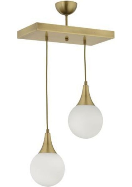 Modern Beyaz Glop Camlı Dikdörtgen Sarkıt Avize, Şık ve Estetik Aydınlatma Seçeneği