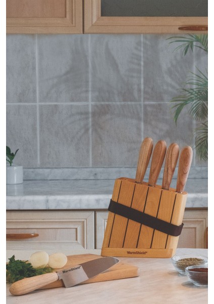 6 Parça Paslanmaz Çelik Bıçak Seti, Şık ve Dayanıklı Mutfak Gereci