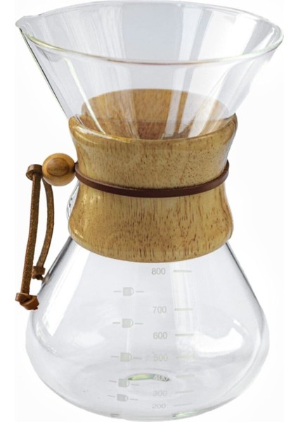 Ahşap Tutacaklı Chemex 800 Ml, Şık ve Kullanışlı Kahve Demleme Aracı fiyatları