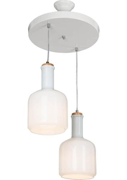 Modern 2'li Beyaz Avize, Şık ve Zarif Aydınlatma Seçeneği fiyatları