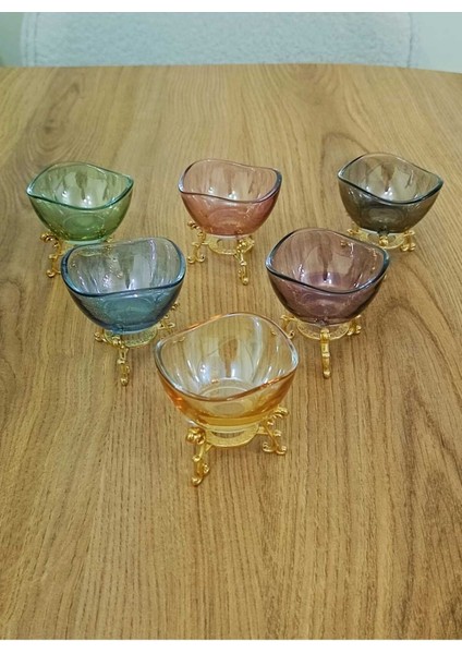 6'lı Renkli Mini Lokumluk ve Şekerlik Seti, Şık ve Kullanışlı Kase Grubu fiyatları