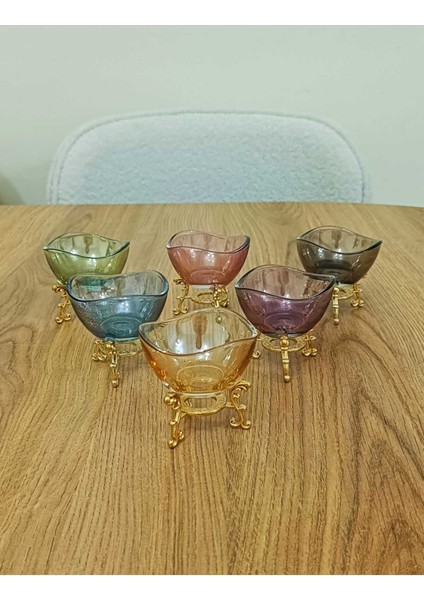 6'lı Renkli Mini Lokumluk ve Şekerlik Seti, Şık ve Kullanışlı Kase Grubu modelleri