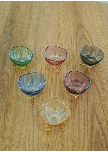 6'lı Renkli Mini Lokumluk ve Şekerlik Seti, Şık ve Kullanışlı Kase Grubu indirimleri