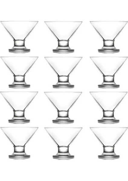 Cam Ayaklı Tatlı Kabı 165CC, 12'li Set, Şık ve Kullanışlı. fiyatları