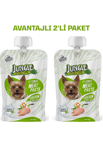 Köpek Et Ezmesi Taze Tavuklu&havuçlu 90 G *2 'li Paket