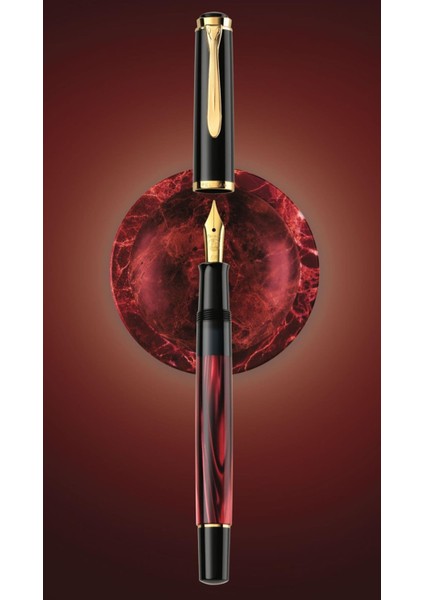 Classic M200 Marbled Red Special Edition Fountain Pen -Ef modelleri
