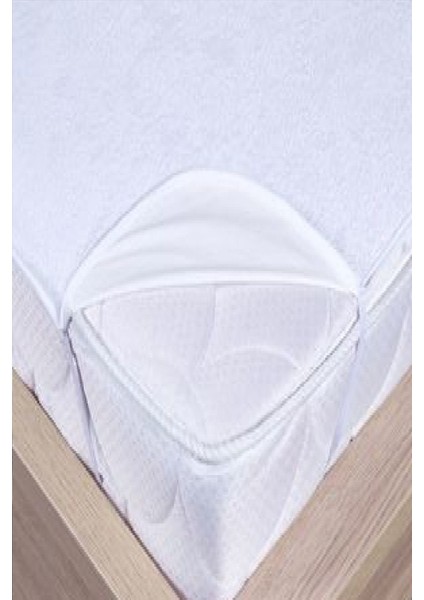 Bebek Alez 50X90 cm Sıvı Geçirmez Pamuk Kumaş Beyaz