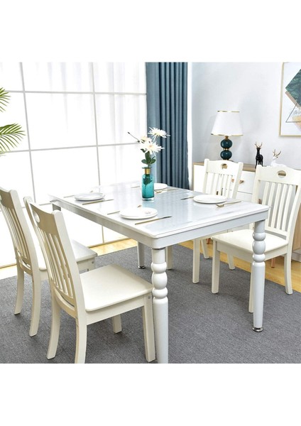 Şeffaf 1,7mm 80X140 cm Kalın Pvc Kaymaz Masa Örtüsü modelleri