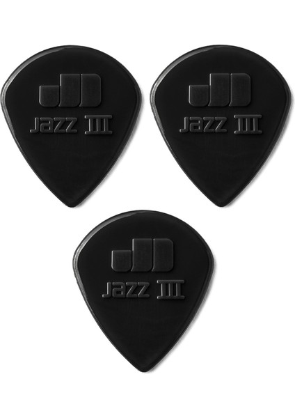 47R3S Gitar Penası 3 Adet Nylon Jazz Iıı Black Pena