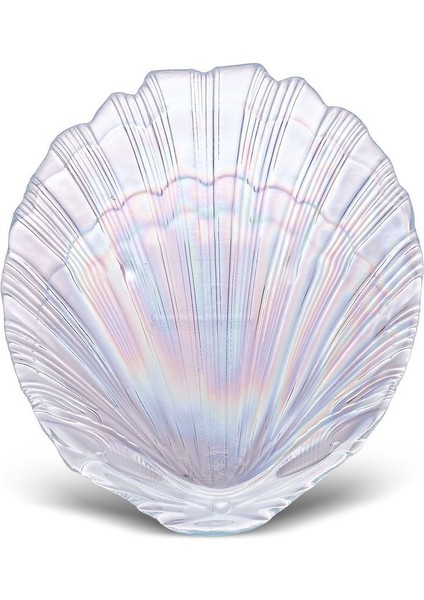 6 Parça Lüsterli Cam Pasta ve Tatlı Seti, 21 Cm, Şık ve Zarif Tasarım