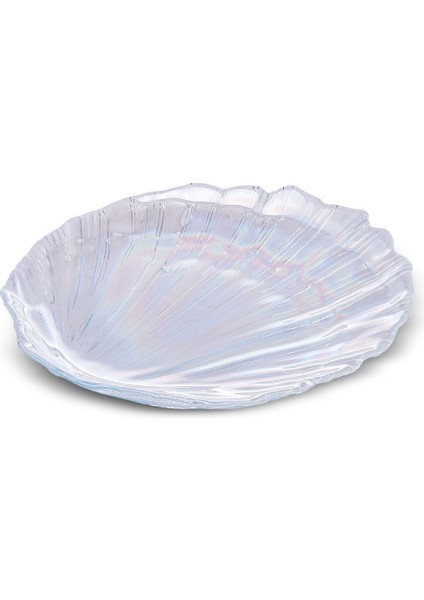 6 Parça Lüsterli Cam Pasta ve Tatlı Seti, 21 Cm, Şık ve Zarif Tasarım