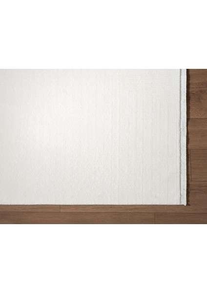 Fresco FC003W Beyaz Halı Modern Desen 100 Tarak Viskon Parlak Yumuşak Ipek Serisi indirimleri