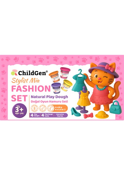 Doğal Oyun Hamuru Sevimli Patiler - Fashion Set fiyatları