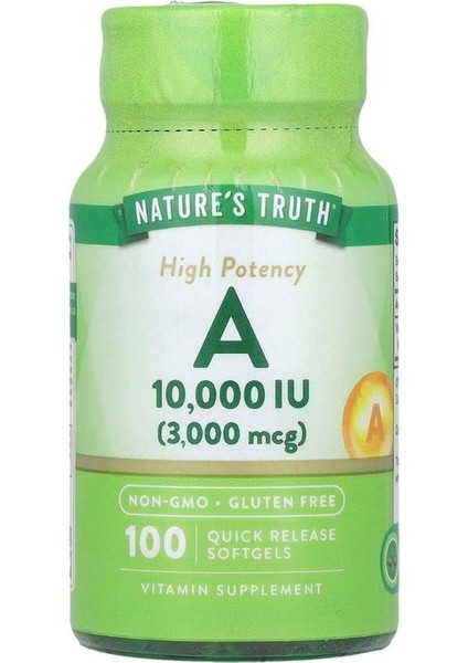 A 10.000 IU 3000 mg 100 Kapsül