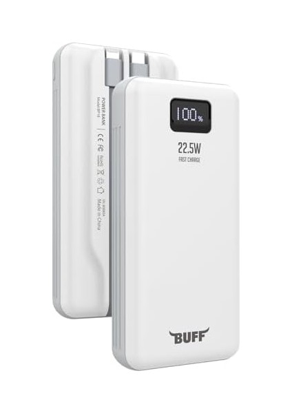 Labs BP18 22.5W 20.000MAH LCD Ekran Dahili Kablolu Taşınabilir Powerbank (Beyaz) modelleri