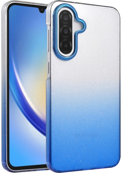 Samsung Galaxy A14 Kılıf Simli Shinys Glossy Renk Geçişli Kapak