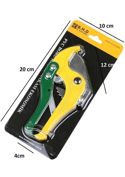 Bhd Pvc Boru Kesme Makası Sarı Ekonomik 42 mm