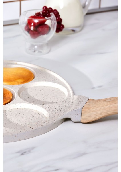 Mutfaksever Biogranit Döküm 26 cm Mini Pankek Tavası – Dayanıklı, Yapışmaz ve Kolay Temizlenir Yüzey