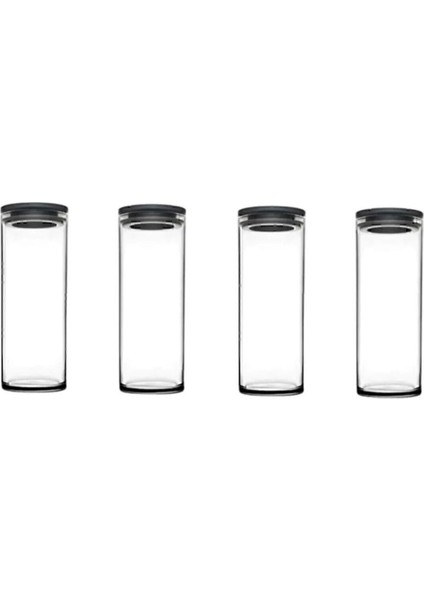 Vakumlu Cam Kavanoz Seti, 4'lü, Gri, 1230 Cc, Şık ve Pratik Saklama Çözümü fiyatları