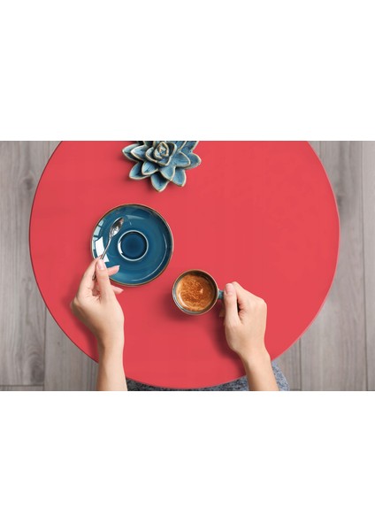 176-0637 Düz Mat Nar Çiçeği Kırmızı Yapışkanlı Folyo ( 45 cm x 1 mt ) fırsatları
