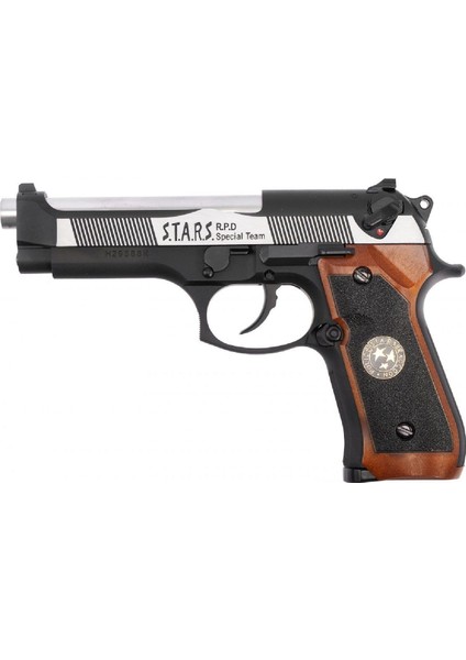 We Samurai Edge M9 Silver & Black Gbb Airsoft Tabanca modelleri