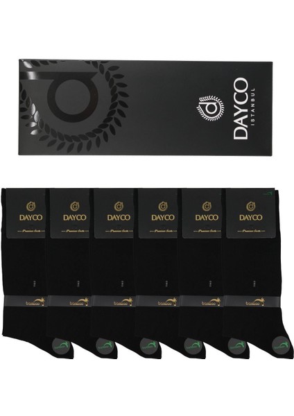 Siyah Renk Yazlık Soket Erkek Bambu Çorap 6'lı Set Battal - 45-47 modelleri