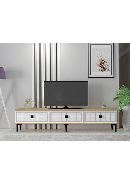 TSA1801DB-YUKA Tv Stand 180CM Safirmeşe-Beyaz
