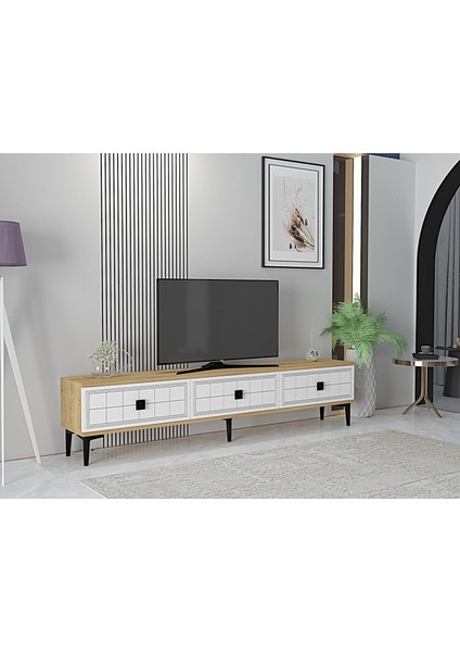 TSA1801DB-YUKA Tv Stand 180CM Safirmeşe-Beyaz fiyatları
